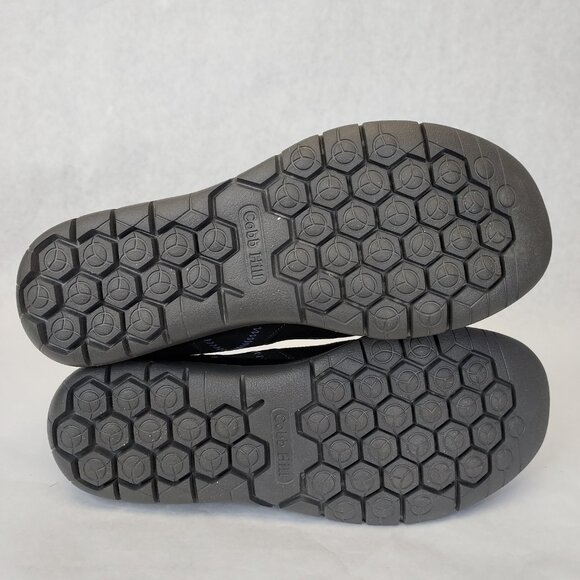 Cobb Hill FitSpa Flat Women's 7.5 Wide Pull On Shoe Black Blue Comfort Arch Supt - Picture 11 of 13